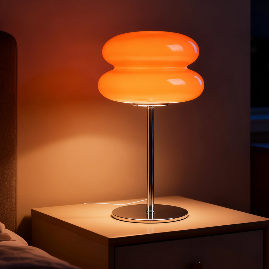 Retro Orange Lamp Creative